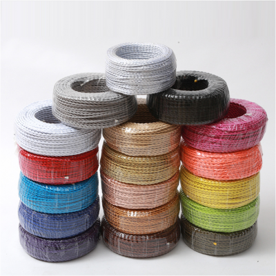 Color Braided Cable Round 2 Core And 3 Core Vintage Edison Cable Decorative Electricity Wire