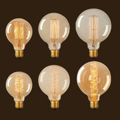 E27 40W 120 V/230V Edison Antique Vintage Light Incandescent Bulb G80 G95 G125 Edison Globe Lamp