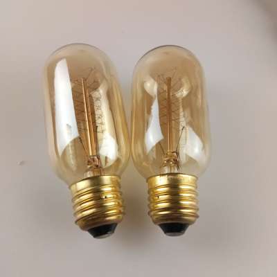 T45 Vintage Edison Light Bulb 40W E22 120V Incandescent Tungsten Light Bulbs