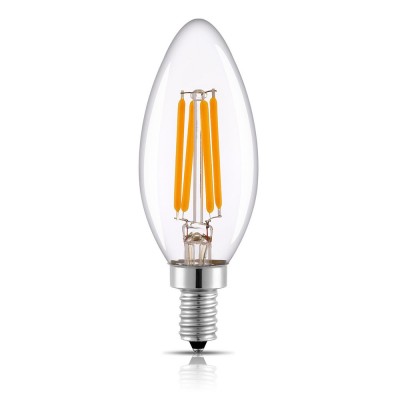 Vintage Light Bulb Retro Edison Style LED Filament E14 Bulb C35 Decorative Candelabra 4W LED Bulb