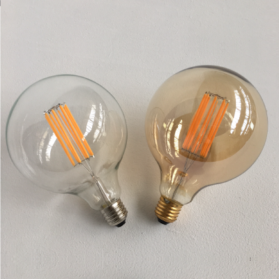 Globe LED Bulbs Wholesale 4W 6W 8W Dimmable Long Filament E27 220V LED Light G125 Edison Retro Bulb