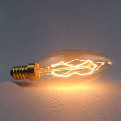 High quality incandescent light bulb C35 e14 40w 230v decorative bulb warm light e27 vintage edison light bulb