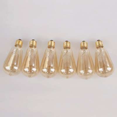 Antique Vintage Edison Lamps 40W 60W 110V E26 E27 Squirrel Cage Filament Incandescent Light Bulbs ST64 ST58